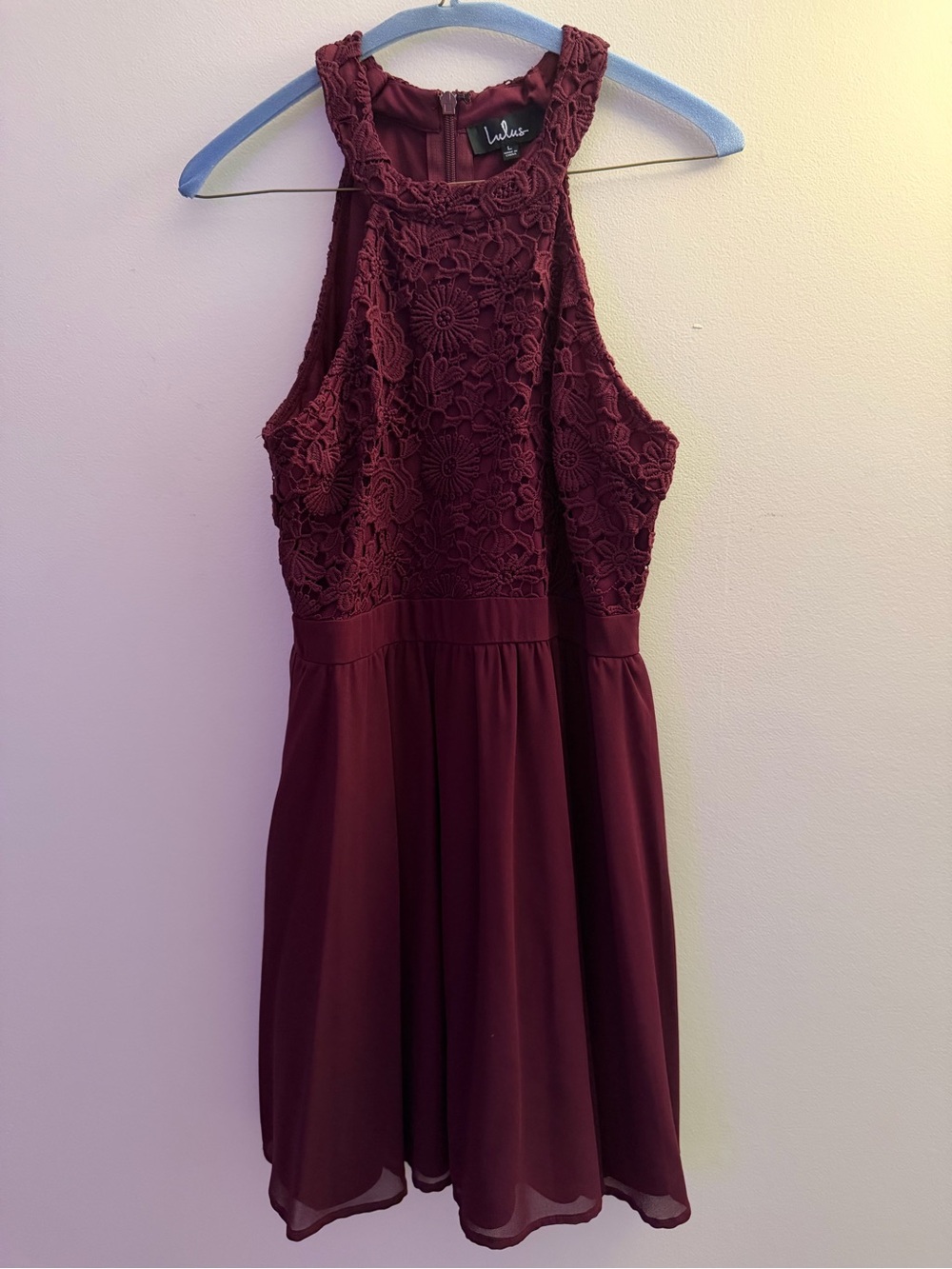lulu’s burgundy/maroon semi formal dress